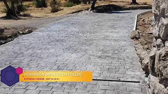 Obra de hormigón impreso Toledo